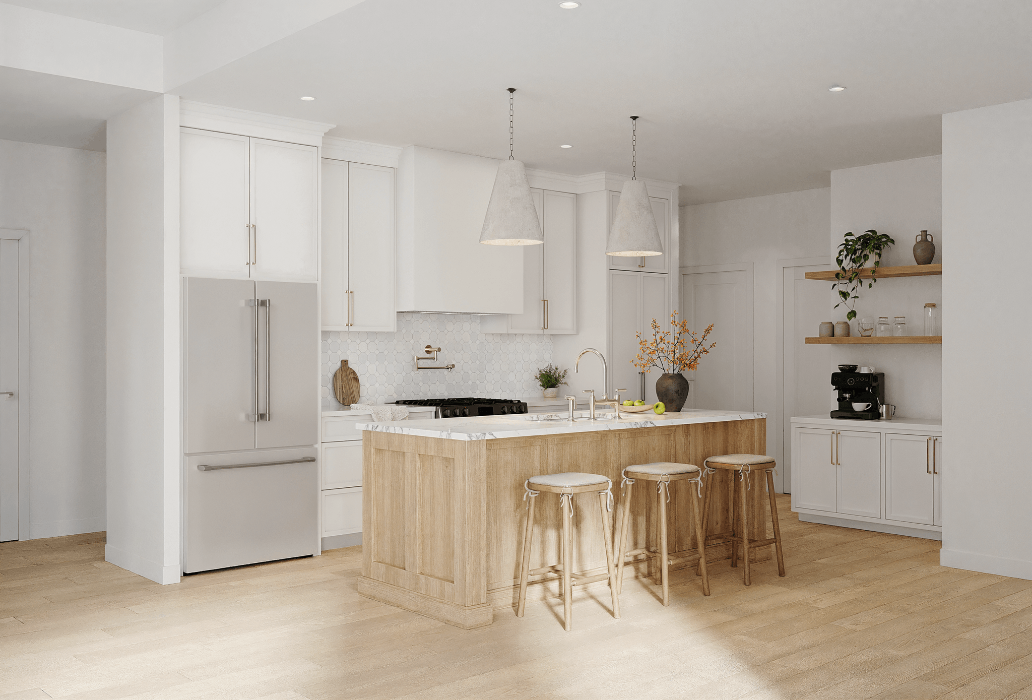Rancher Ridge kitchen realistic rendering